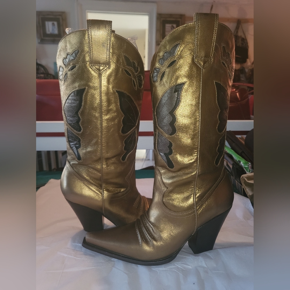 Metallic Women's Cowboy Boots